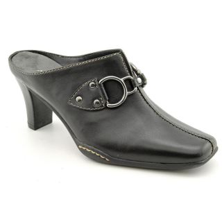 Aerosoles Cinch Worm Womens Size 6 5 Black Leather Mules Shoes