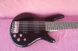 Ibanez GSR206 BK 6 String Bass Guitar Jet Black Rocker