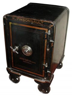 ANTIQUE SAFE MADE BY THE AHERN SAFE CO YALE LOCK