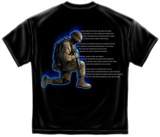 Soldiers Prayer Army Marines Navy Airforce Enlisted Men Combat Tshirt 