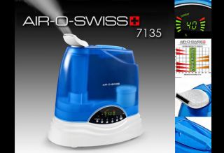 Air O Swiss Model 7135 Ultrasonic Digital Humidifier Tested w Box 