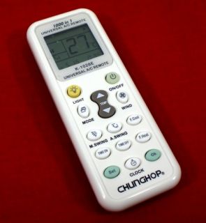 Universal LCD Remote Control For Air Conditioner 1000 in 1 NEW
