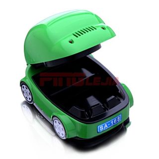 Car Shaped Smokeless Cigarette Ashtray Air Purifier Toy Green