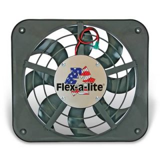 Flex A Lite Low Profile s Blade Electric Fan 1 250 CFM Puller 12 Dia 