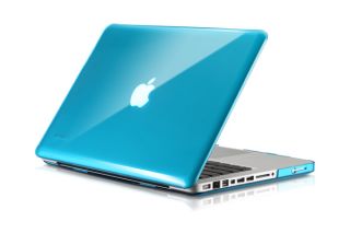 Osaka Airy Aqua Blue See thru Crystal Hard Case Cover for MacBook Pro 