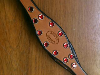    HOBBLES LIGHT OIL LEATHER RED CRYSTALS AMISH MADE PRESSONS AKERS NEW