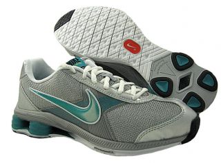 New Nike Womens Shox Fly Zipsister Running Silver Green Shoes US Sizes 