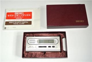 Elegant Vintage Seiko Melodia Quartz Travel Alarm Clock New NOS Japan 