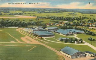 GA Albany Cudahy Packing Plant Air View 1940s 50s T4007