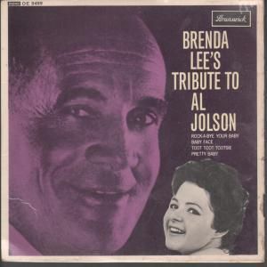 Brenda Lee Tribute to Al Jolson 7 4 Track Mono EP Featuring Rock A 