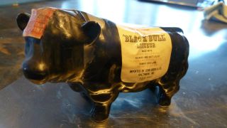 Vintage Black Bull Miniature Liquor Bottle Willshers Whisky
