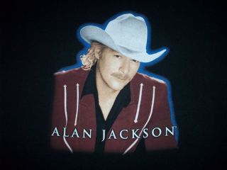 Alan Jackson When Somebody Loves You Tour 2001 T Shirt Size XL 