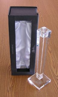   Cassini Signed Lead Crystal 10 Taper Candle Holder Candlestick Alanna