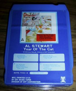 Al Stewart Year of The Cat 8 Track Tape Great Collectible for Al 