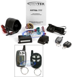   777 2 Way LCD Pager Car Alarm Security System w Keyless Entry