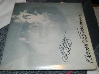  Imagine Signed Autographed Record by Alan White Klaus Voormann