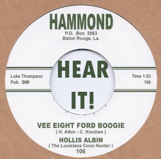 Rockabilly Hollis Albin V8 Ford Boogie Hammond Hick