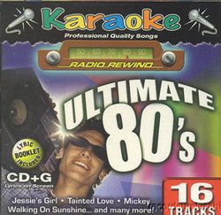 Radio Rewind Ultimate 80s Karaoke CD G 16 Songs Soft Cell Police Pat 