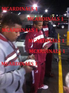 2012 Alabama Crimson Tide Team Signed Autographed BCS Football Proof 