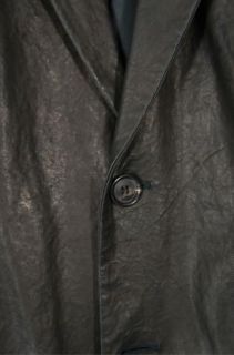 Alexander McQueen All Leather Cut Out Shoulders Jacket Blazer Size M 