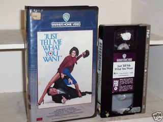 Just Tell Me What You Want 1980 VHS Ali MacGraw
