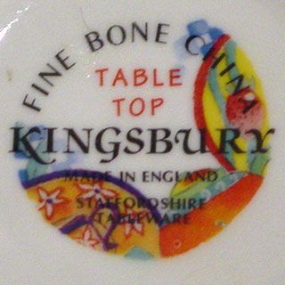 Staffordshire Kingsbury Bone China Set of 4 Mugs New