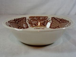 Alfred Meakin Fair Winds Brown Fruit/Dessert Bowl