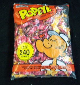 Alberts Popeye Chews 240 Count Classic Novelty Candy