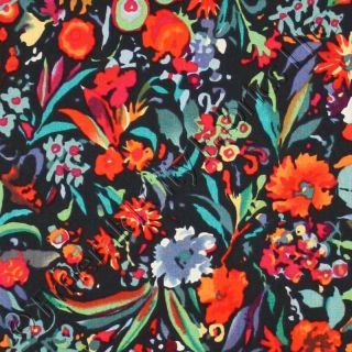 Alexander Henry Matisse Anja Black Cotton Quilt Fabric