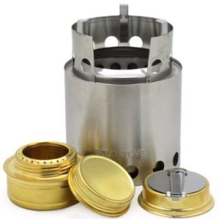 Solo Stove with Alcohol Stove Light Weight Backpacking Camping Prepper 