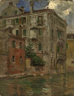 Allen St John Original Oil Painting ERB Venice