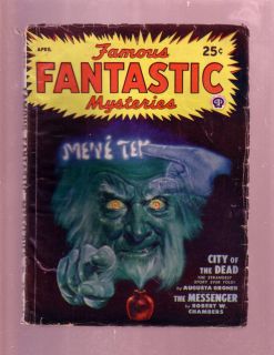 Famous Fantastic Mysteries Apr 1948 Pulp Horror Sci Fi VG
