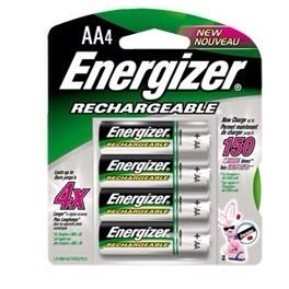 Energizer NH15BP 4 NiMH AA Rechargable Battery Pack of 4 AA