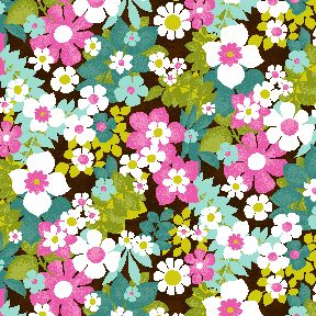 Alice Floral from The Brady Bunch Fabric Collection