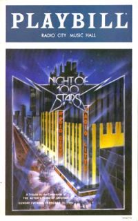 Broadway 1982 Playbill ~Night of 100 Stars~ at Radio City Music Hall 