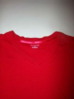 Womens Allison Daley Short Sleeve Red Top Size L