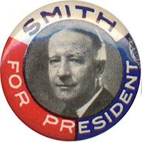 1928 Alfred E Al Smith for President Campaign Button