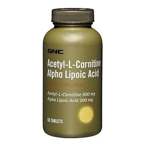 GNC Acetyl L Carnitine Alpha Lipoic Acid anti aging supplement