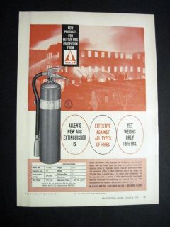 1964 w D Allen Mfg Co Bellwood IL Fire Extinguisher Ad
