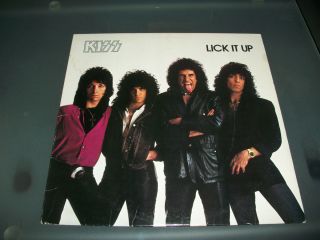Kiss 1983 Vinyl Lp Record Lick It Up Eric Carr Gene Paul Stanley 
