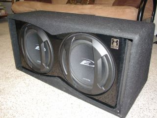 Alpine Type E 12 Subwoofers 2 with Fierce Audio xEd Dual Vented Box 