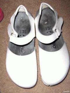 Birkenstocks Birk White Leather Alpro Pro Clogs Shoes Flats 42 M 9 L 