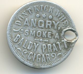 Altoona Pennsylvania token Baldy Pratt cigar