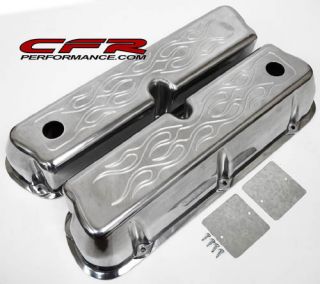 Aluminum Ford Valve Covers Tall 289 302 351W 5 0 Flame