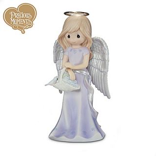 Precious Moments Alzheimers Awareness Porcelain Angel and Flowers 