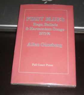 Allen Ginsberg Signed First Blues 1st Edition Book 1975 Fine Orig DJ 