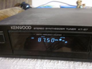 912 Kenwood Stereo Am FM Stereo Synthesizer Tuner KT 57