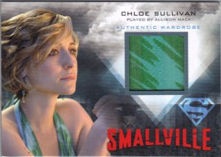    SMALLVILLE Seasons 7 10 Allison Mack WARDROBE CARD Chloe Sullivan