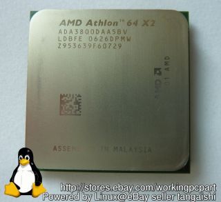 AMD Athlon 64 X2 2 GHz Dual Core 3800 ADA3800DAA5BV Socket 939 CPU 