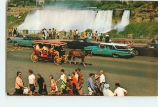Vintage Postcards American Falls from Niagara Falls Canada Carriage 